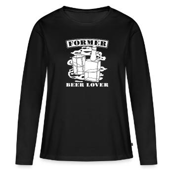 Whisky Whiskey - T-shirt manches longues Premium bio Femme - noir - Devant - Julia (174cm)