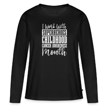 Krankenschwester Bewusstsein - Frauen Premium Bio Langarmshirt - Schwarz - Vorne - Julia (174cm)
