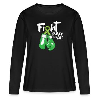 Psychologie Psychologue Guérison - T-shirt manches longues Premium bio Femme - noir - Devant - Julia (174cm)