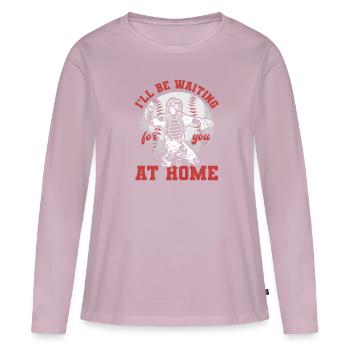 Softball - Frauen Premium Bio Langarmshirt - Altrosa - Vorne - Julia (174cm)