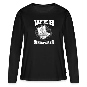 Web Developer Web Developer Funny - Women's Premium Organic Long Sleeve Shirt - black - Front - Julia (174cm)