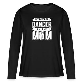 Mom Mutter Mutter Tanz Mutter - Frauen Premium Bio Langarmshirt - Schwarz - Vorne - Julia (174cm)