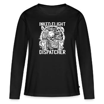 Crâne du centre de contrôle des appels d’urgence - T-shirt manches longues Premium bio Femme - noir - Devant - Julia (174cm)
