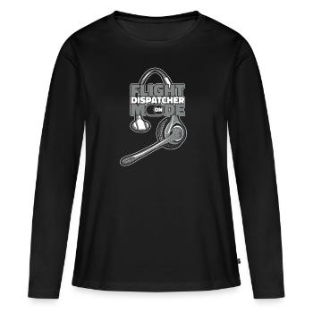 Centre d’opérations du centre de contrôle des appels d’urgence - T-shirt manches longues Premium bio Femme - noir - Devant - Julia (174cm)