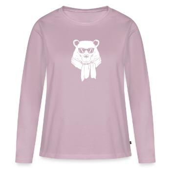 Vatertag Papa Tragen - Frauen Premium Bio Langarmshirt - Altrosa - Vorne - Julia (174cm)