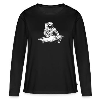 Billard - Frauen Premium Bio Langarmshirt - Schwarz - Vorne - Julia (174cm)