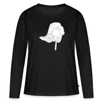 Golf Golfer Golfen - Frauen Premium Bio Langarmshirt - Schwarz - Vorne - Julia (174cm)