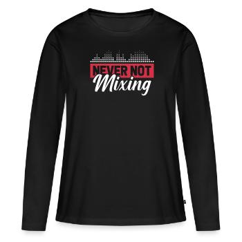 Ingénieur du son Ingénieur du son - T-shirt manches longues Premium bio Femme - noir - Devant - Julia (174cm)