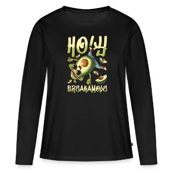 Breakdance Breakdancer Breakdancing - T-shirt manches longues Premium bio Femme - noir - Devant - Julia (174cm)
