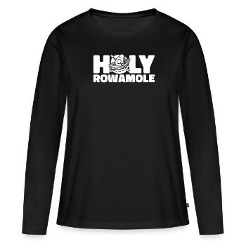 Aviron Avocat Holy Rowamole - T-shirt manches longues Premium bio Femme - noir - Devant - Julia (174cm)