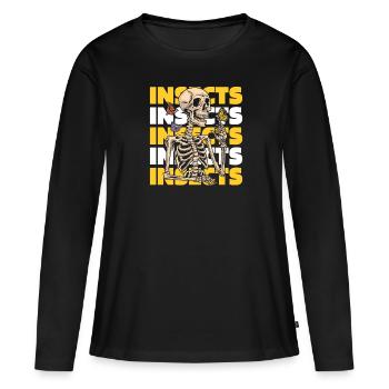 Entomology Entomologist Insect - Women's Premium Organic Long Sleeve Shirt - black - Front - Julia (174cm)