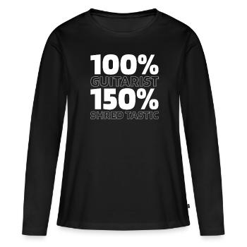 Guitare électrique Guitare électrique - T-shirt manches longues Premium bio Femme - noir - Devant - Julia (174cm)
