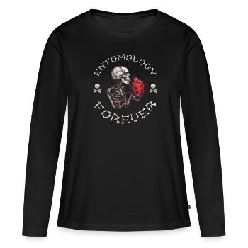 Entomology Entomologist Insect Skeleton - Women's Premium Organic Long Sleeve Shirt - black - Front - Julia (174cm)
