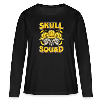 Electrician Electronics Technician - Women's Premium Organic Long Sleeve Shirt - black - Front - Julia (174cm)
