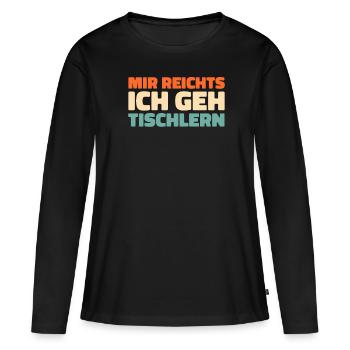 Charpentier, Charpentier, Charpentier - T-shirt manches longues Premium bio Femme - noir - Devant - Julia (174cm)