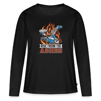 Breakdance Breakdancer Breakdancing - T-shirt manches longues Premium bio Femme - noir - Devant - Julia (174cm)