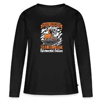 Ingénieur du son Ingénieur du son Skeleton - T-shirt manches longues Premium bio Femme - noir - Devant - Julia (174cm)