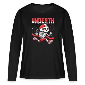 Ultramarathon Skeleton Undeath - Women's Premium Organic Long Sleeve Shirt - black - Front - Julia (174cm)