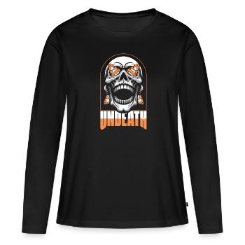 Kayakiste Crâne Mort-Mort - T-shirt manches longues Premium bio Femme - noir - Devant - Julia (174cm)