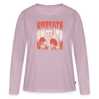 Boxing Boxer Skeleton Undeath - Women's Premium Organic Long Sleeve Shirt - dusky pink - Front - Julia (174cm)