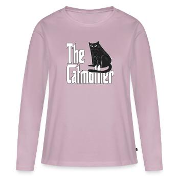 Cat Mom The Catmother Crazy Cat Mother Kitty Mommy - Women's Premium Organic Long Sleeve Shirt - dusky pink - Front - Julia (174cm)