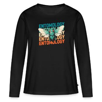 Entomology Entomologist Insect - Women's Premium Organic Long Sleeve Shirt - black - Front - Julia (174cm)
