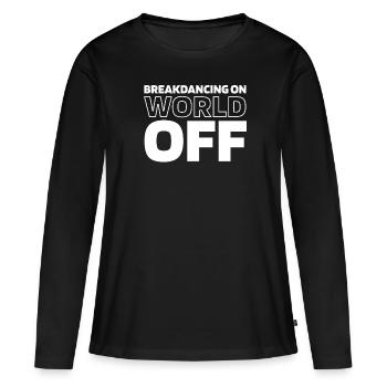 Breakdance Breakdancer Breakdancing - T-shirt manches longues Premium bio Femme - noir - Devant - Julia (174cm)