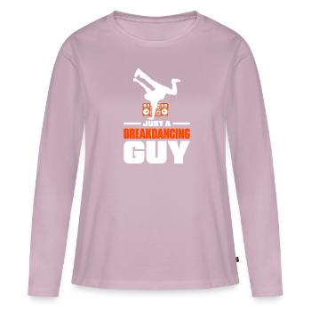 Breakdance Breakdancer Breakdancing - T-shirt manches longues Premium bio Femme - rose poudré - Devant - Julia (174cm)