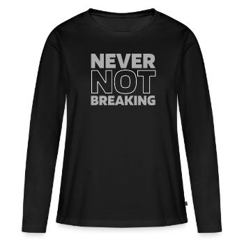 Breakdance Breakdancer Breakdancing - T-shirt manches longues Premium bio Femme - noir - Devant - Julia (174cm)