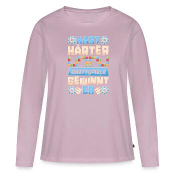 Board Game Board Game - Women's Premium Organic Long Sleeve Shirt - dusky pink - Front - Julia (174cm)