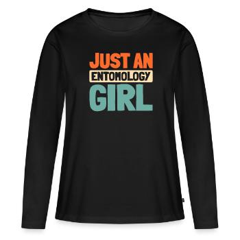 Entomology Entomologist Insect - Women's Premium Organic Long Sleeve Shirt - black - Front - Julia (174cm)