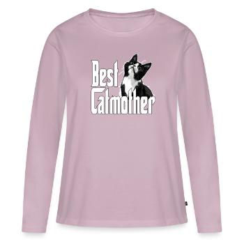 Cat Mom Best Catmother Ever Crazy Cat Mother Kitty - Women's Premium Organic Long Sleeve Shirt - dusky pink - Front - Julia (174cm)