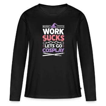 Cosplay Cosplayer - T-shirt manches longues Premium bio Femme - noir - Devant - Julia (174cm)