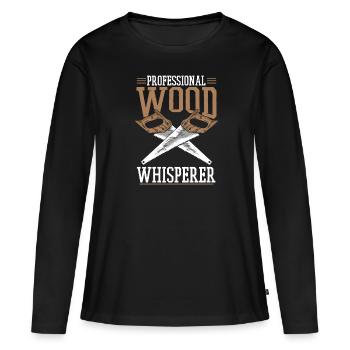 Charpentier, Charpentier, Charpentier - T-shirt manches longues Premium bio Femme - noir - Devant - Julia (174cm)