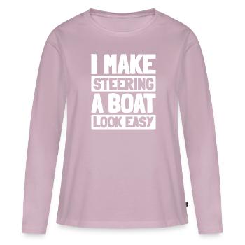 Kesselschmied - Frauen Premium Bio Langarmshirt - Altrosa - Vorne - Julia (174cm)