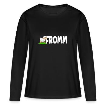 Lammfromm - Vous êtes innocent. TOUJOURS! - T-shirt manches longues Premium bio Femme - noir - Devant - Julia (174cm)