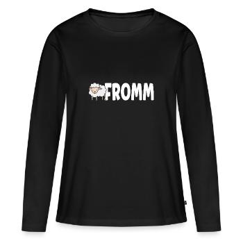 Lammfromm - Vous êtes innocent. TOUJOURS! - T-shirt manches longues Premium bio Femme - noir - Devant - Julia (174cm)