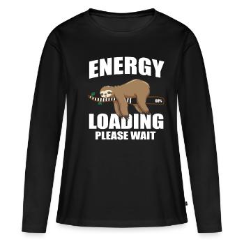 Energy Invite un cadeau de refroidisseur - T-shirt manches longues Premium bio Femme - noir - Devant - Julia (174cm)