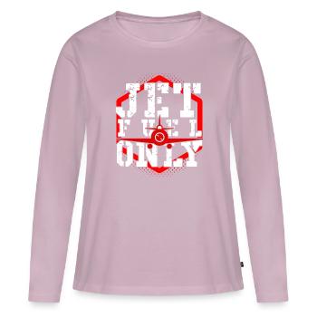 Jet Fighter Pilot Air Force Aircraft - Frauen Premium Bio Langarmshirt - Altrosa - Vorne - Julia (174cm)