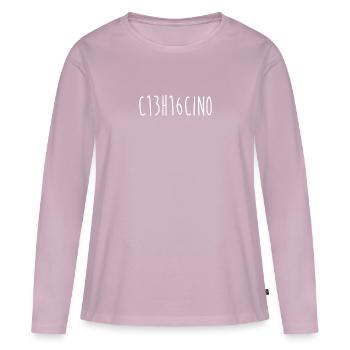 Cétamine Drogue Formule - T-shirt manches longues Premium bio Femme - rose poudré - Devant - Julia (174cm)