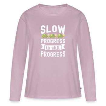 Turtle Gift Kids Reptiles Sea Beach - Women's Premium Organic Long Sleeve Shirt - dusky pink - Front - Julia (174cm)