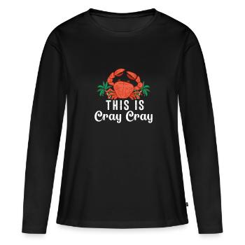 Crabe Scorpion Homard Crevettes Crabes - T-shirt manches longues Premium bio Femme - noir - Devant - Julia (174cm)
