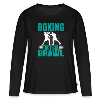 Boxing: Tactical Brawl - Women's Premium Organic Long Sleeve Shirt - black - Front - Julia (174cm)