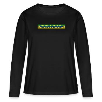 Brazil Brazil shirt Brazilian Rio de Janeirao - Women's Premium Organic Long Sleeve Shirt - black - Front - Julia (174cm)
