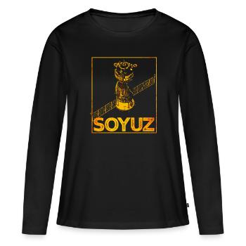Soyuz spaceship Soviet Union - Women's Premium Organic Long Sleeve Shirt - black - Front - Julia (174cm)