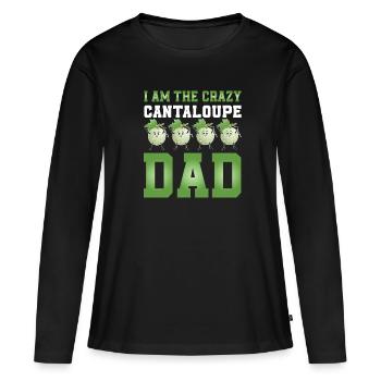Cantaloupe Melons Papa - Women's Premium Organic Long Sleeve Shirt - black - Front - Julia (174cm)