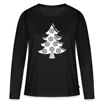 The best time of the year - Frauen Premium Bio Langarmshirt - Schwarz - Vorne - Julia (174cm)