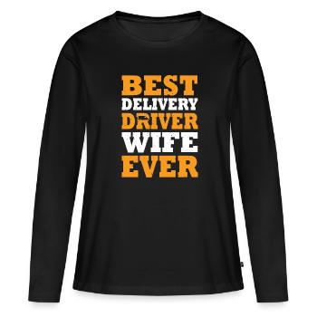 Best delivery driver of all time - Women's Premium Organic Long Sleeve Shirt - black - Front - Julia (174cm)
