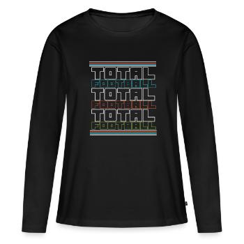 Soccer Total Soccer Total Soccer - T-shirt manches longues Premium bio Femme - noir - Devant - Julia (174cm)