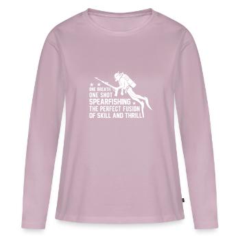 Spearfishing Spearfishing Spearfishing Spearfishing - Women's Premium Organic Long Sleeve Shirt - dusky pink - Front - Julia (174cm)